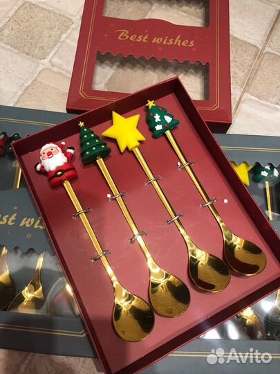 Подарочный набор новогодних ложек