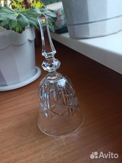 Колокольчики богемское стекло Чехословакия
