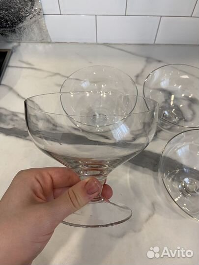 Хрустальные креманки набор 4 шт
