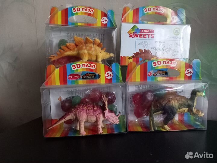 3D пазл динозавры