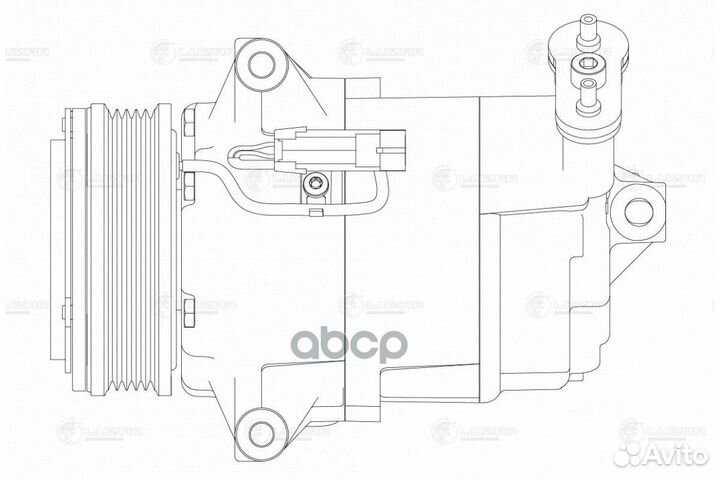 Компрессор opel astra H (04) 1.6i/1.8i lcac2129