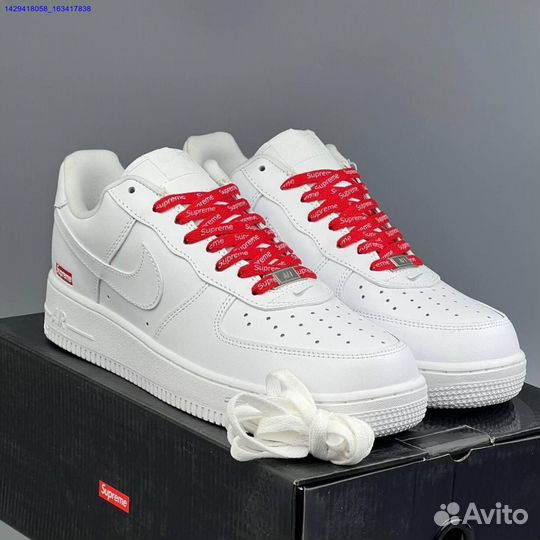 Кроссовки Nike Air Force 1 Low & Supreme (Арт.65417)