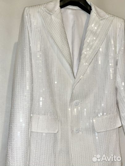 Пиджак блейзер белый мужской