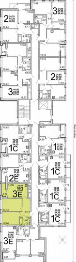 2-к. квартира, 52,1 м², 6/10 эт.