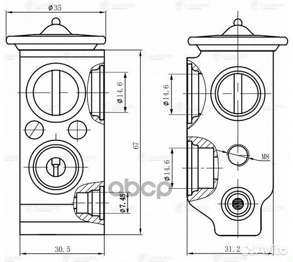Клапан расш. кондиционера (трв) KIA RIO (05) ltrv