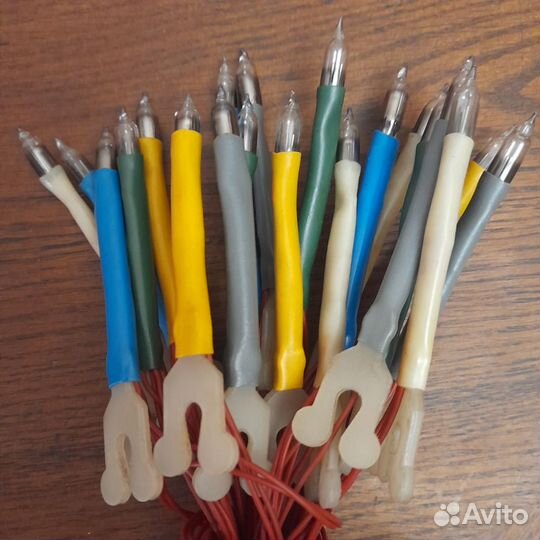 Новогодняя гирлянда СССР свечки