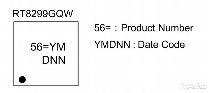Микросхема RT8299GQW 56