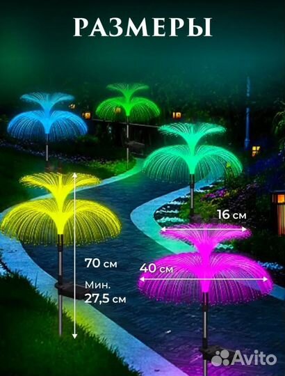 Светильник садовый на солнечной батарее