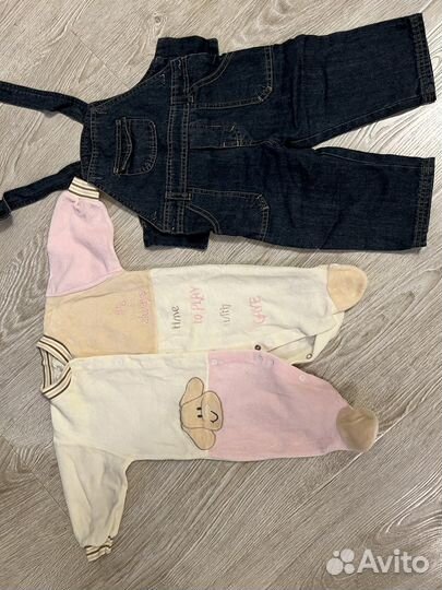 Вещи пакетом на девочку 68