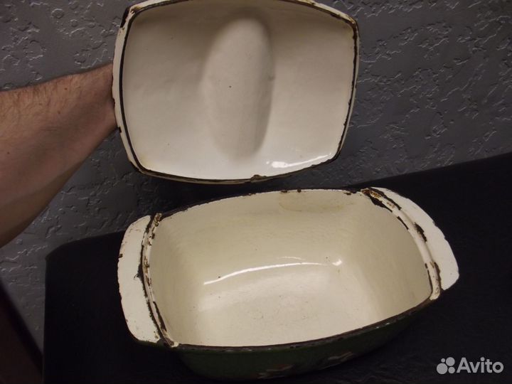 Утятница эмаль чугун СССР