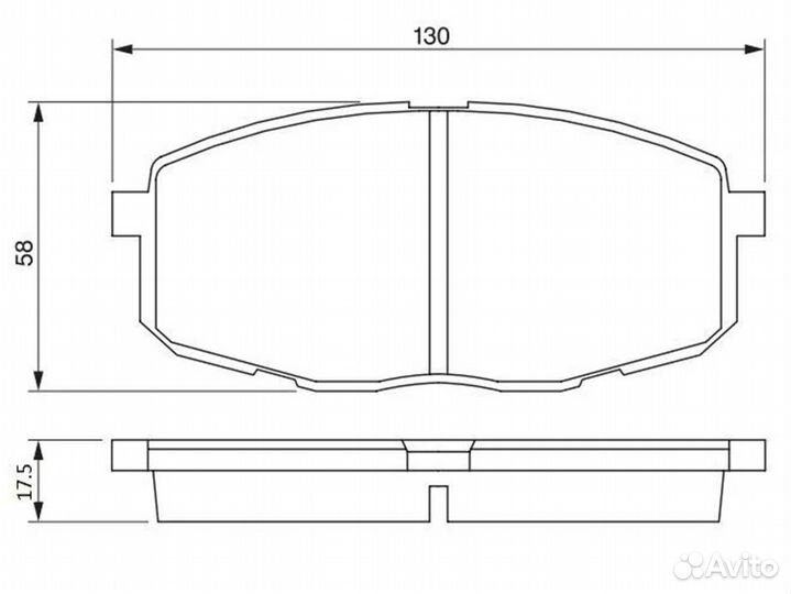 Колодки тормозные диск. передние KIA cerato II Saloon (TD) 10-carens II (FJ bapco BP0568