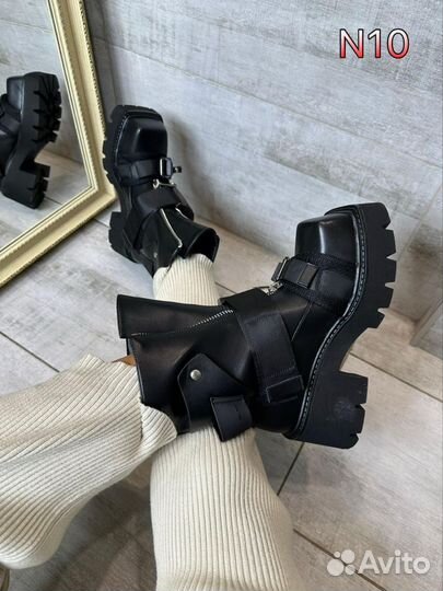 Ботинки женские кожаные