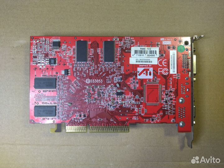 Видеокарта ATI Radeon 9600Pro 128 Mb AGP 8X