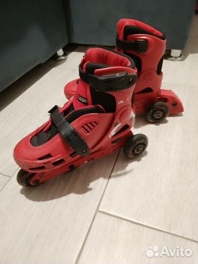 Ролики детские раздвижные 30-33 размер