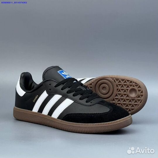 Кроссовки Adidas Samba Black (Арт.11530)