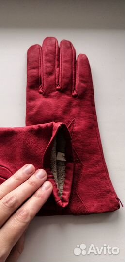 Перчатки женские кожанные новые