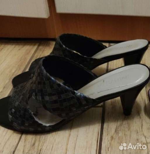 Мюли, туфли, кожанные сабо, летние, 38