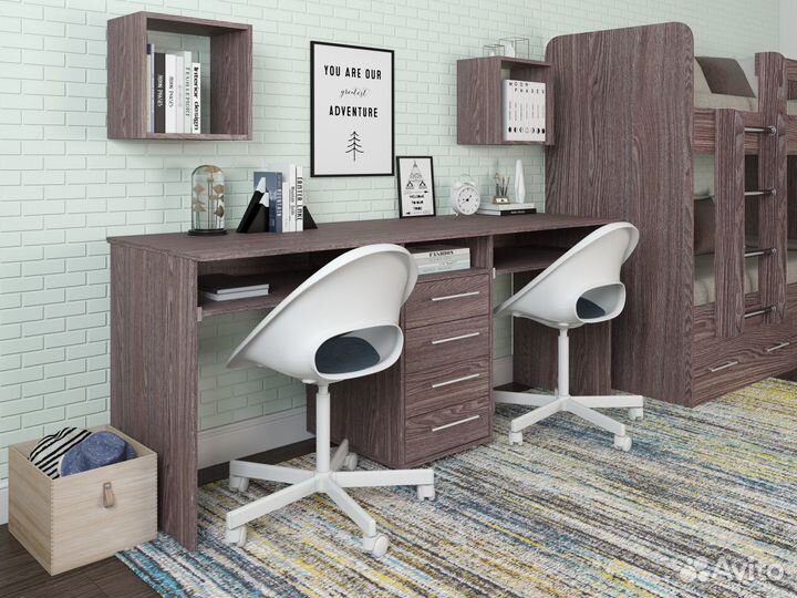 Компьютерный стол для двоих