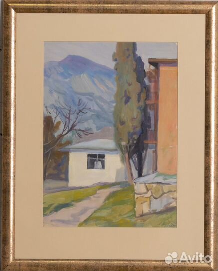 Картина Гурзуф.1990. Мусалов Абдулхак Хуснутдинови