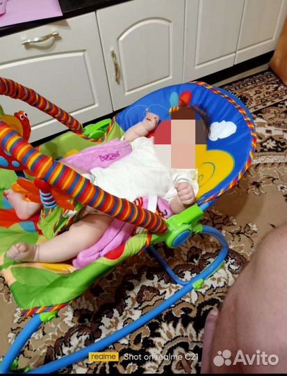 Шезлонг с вибрацией