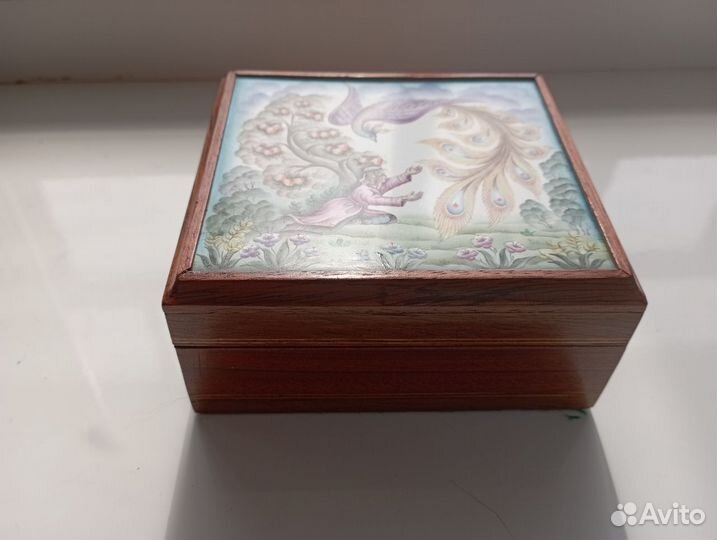 Деревянная шкатулка для украшений СССР