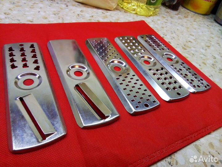 Терки для кухонного комбайна. новые, нержавейка, О