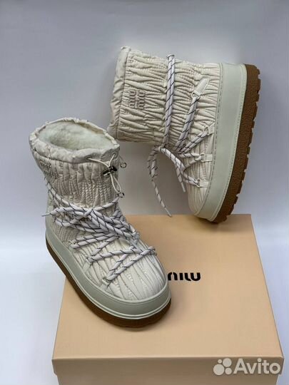 Луноходы miu miu натуральный мех 36-40