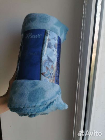 Плед флисовый новый Fleur collection