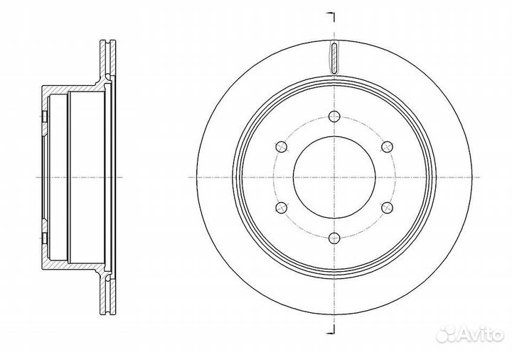Диск тормозной задний