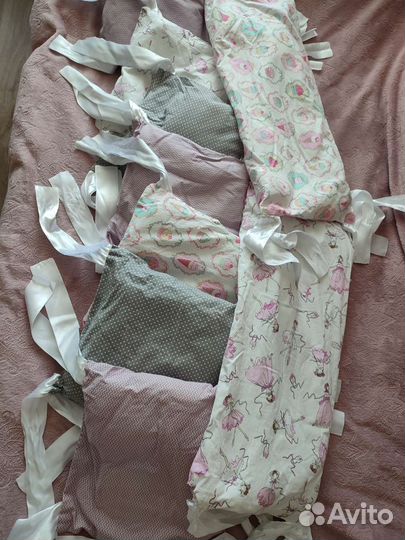 Бортики и балдахин в кроватку