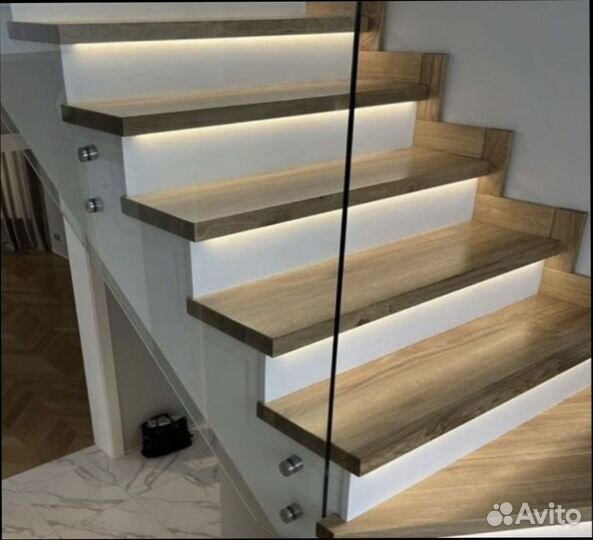 Стеклянные перила для лестниц