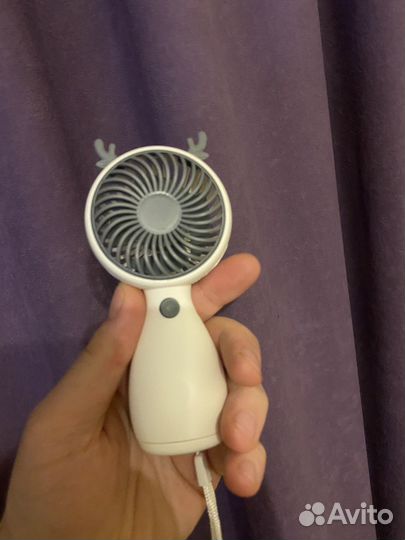 Вентилятор настольный ручной новый