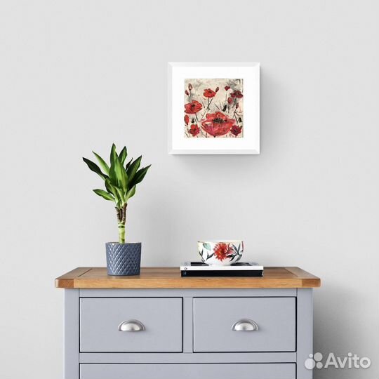 Картина маслом маки