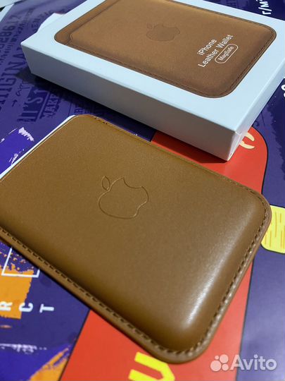 Leather Wallet картхолдер магнитный кошелек