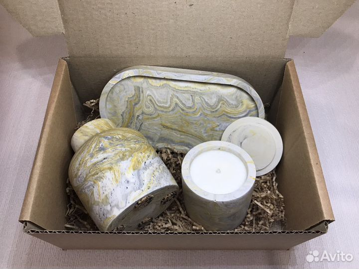 Подарочный набор из гипса