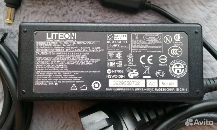 Блок питания LiteON для ноутбука