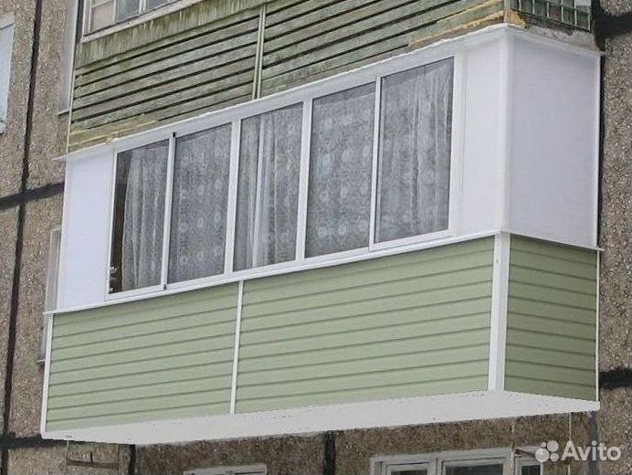 Пластиковый балкон с установкой