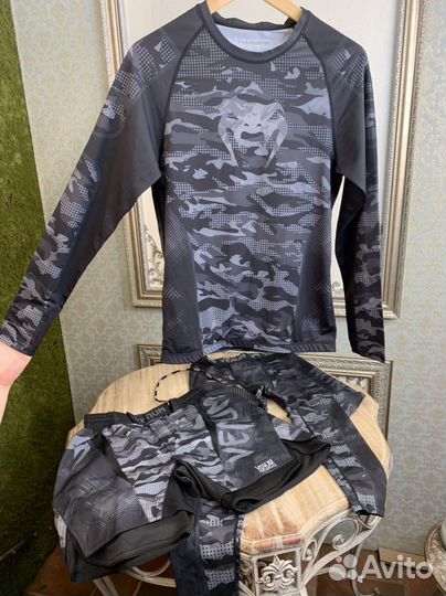 Рашгард, шорты, трико Venum 3 в1 комплект