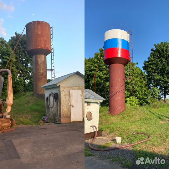 Безвоздушная покраска/побелка