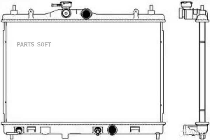 Радиатор охлаждения Ниссан Тиида 2007