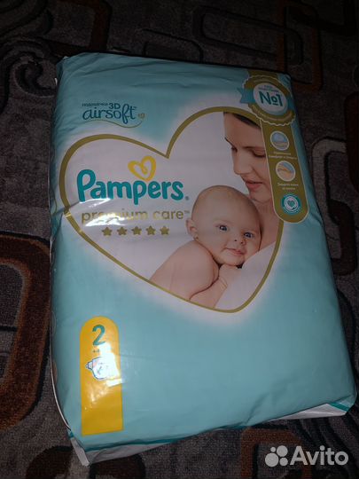 Подгузники pampers premium care 2