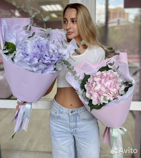 Букет гортензия, доставка цветов