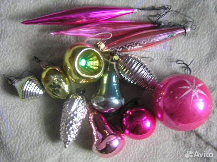 Елочные игрушки СССР 100 шт