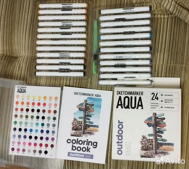 Маркеры Sketchmarker Aqua 24 шт. акварельные