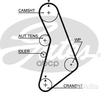 Комплект ремня грм audi A4 8E2, B6 ALT 2.0 (00-04)