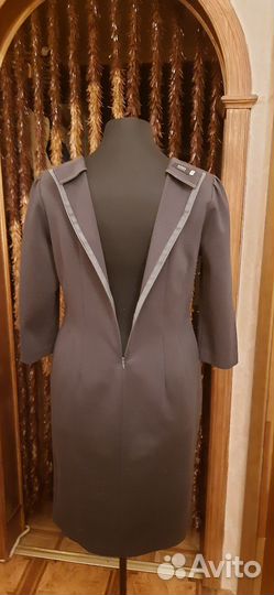 Платье трикотажное женское теплое 48