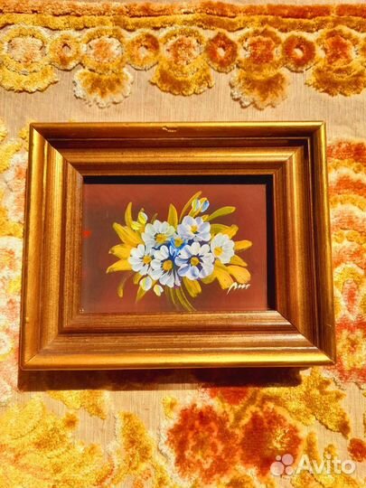 Миниатюра на медной пластине Италия