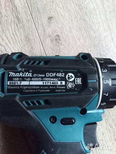 Makita шуруповерт 18 v ddf 482