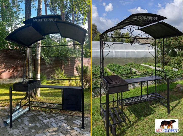 Мангал с крышей