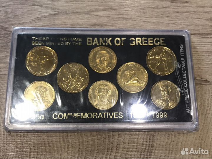 Набор олимпийских монет Греция 1997-1999